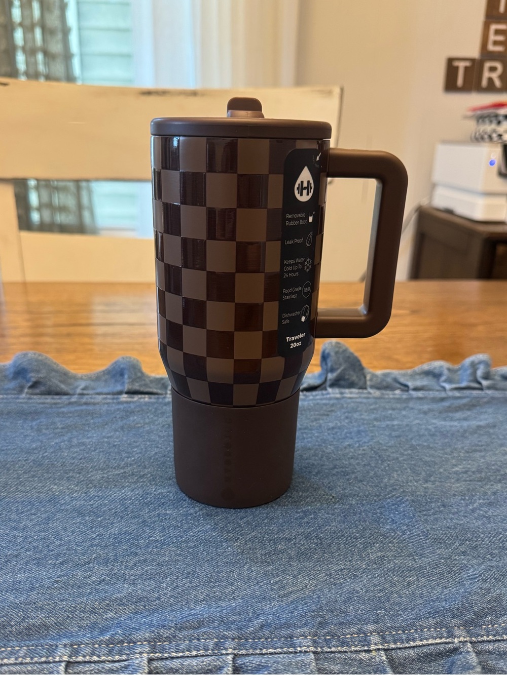 HydroJug Autumn Checkers 20oz Traveler